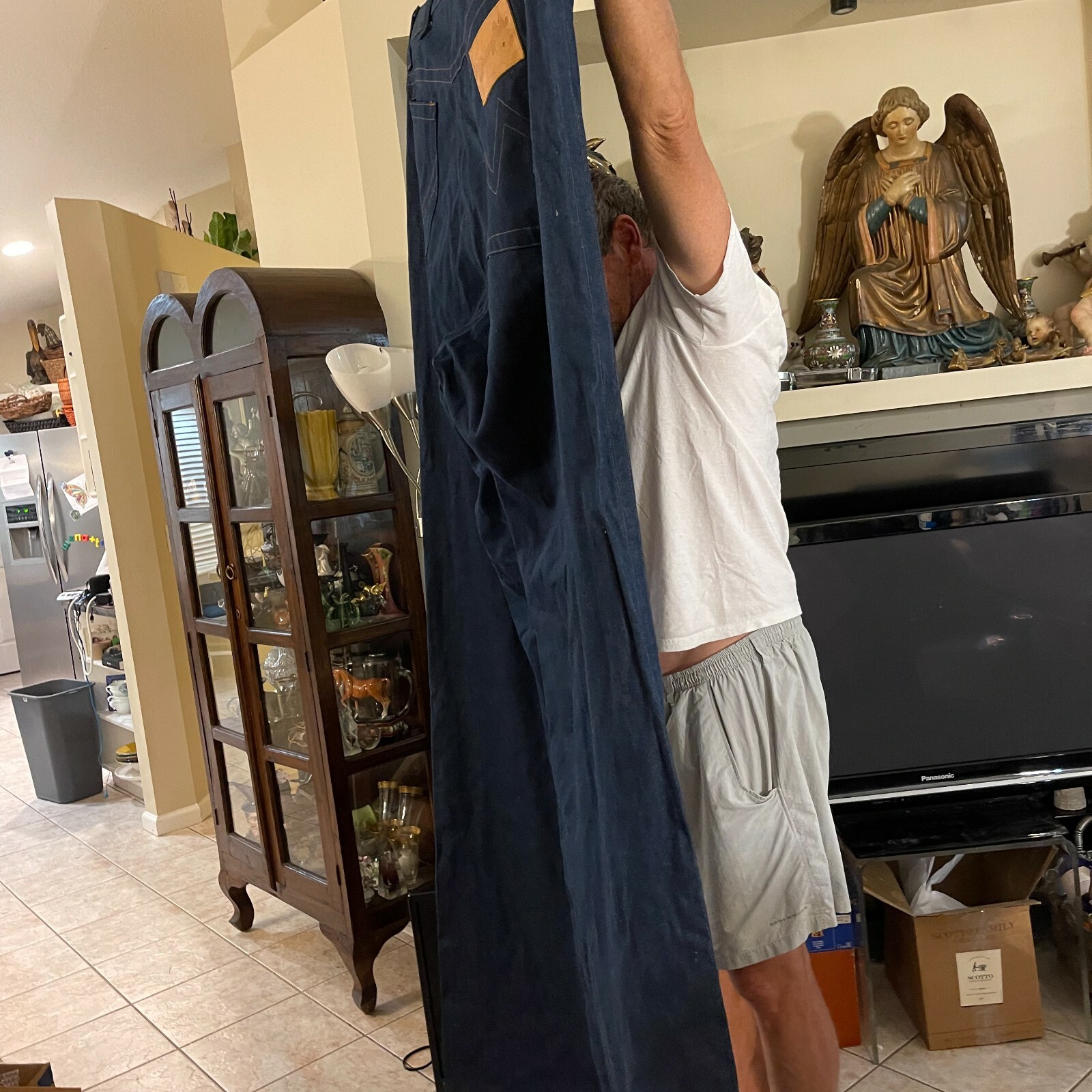 Rare Vintage Wrangler HUGE GIANT Blue Denim Jeans 7 Feet Long Store Display