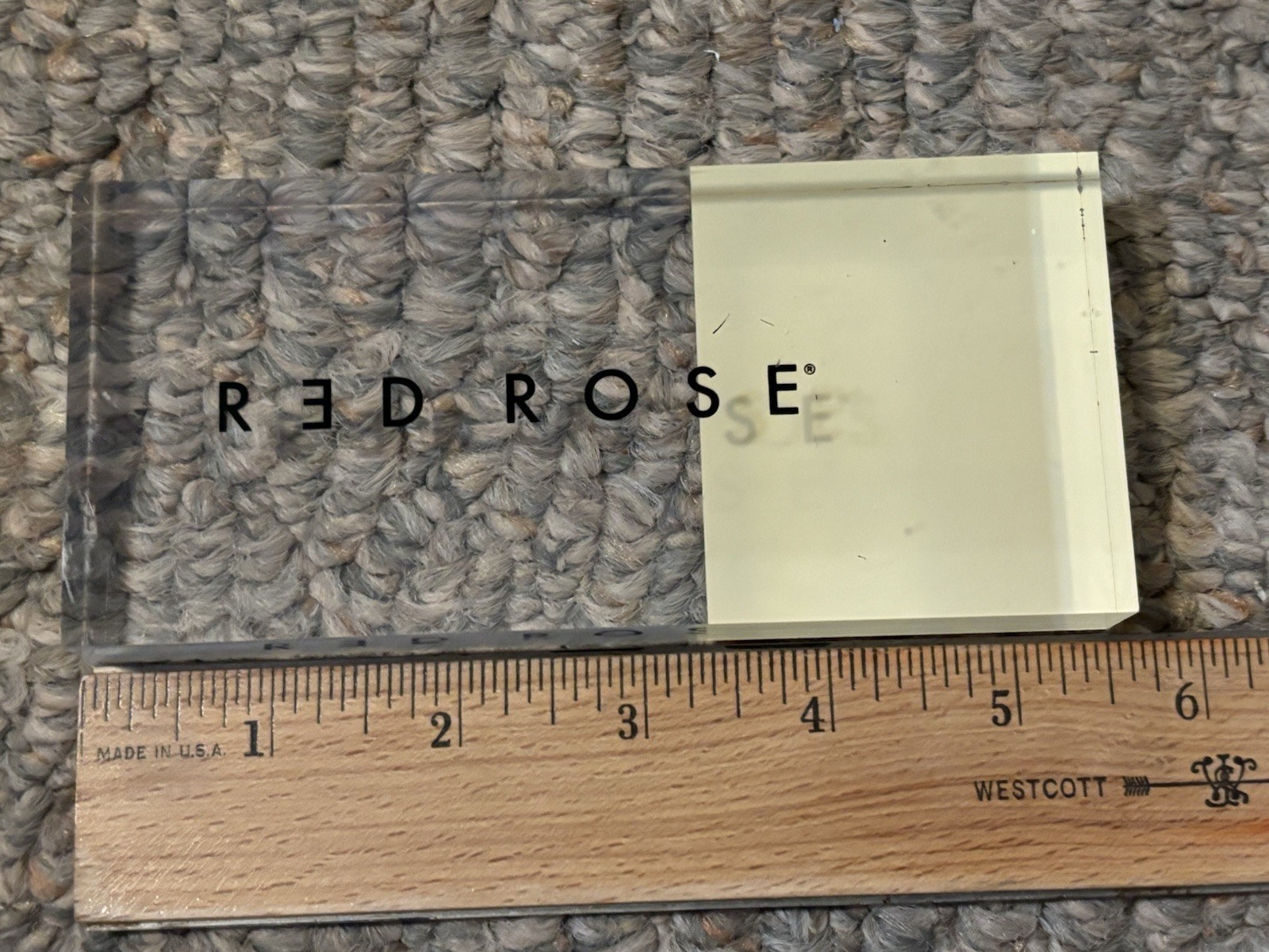 Red Rose Eyewear Acrylic Retail Display – Boutique Counter POP Sign