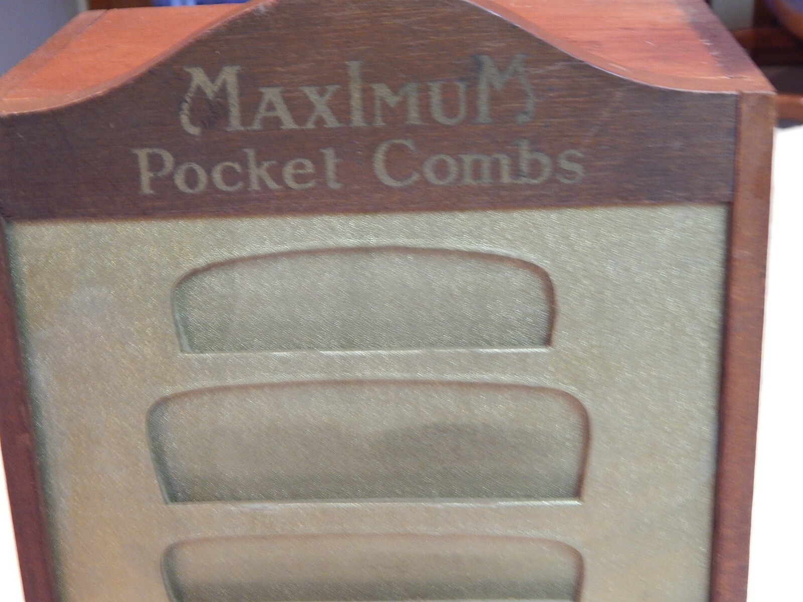 Vintage Barber Shop or Drug store Comb Display.Made by United Drug Co. Boston, M