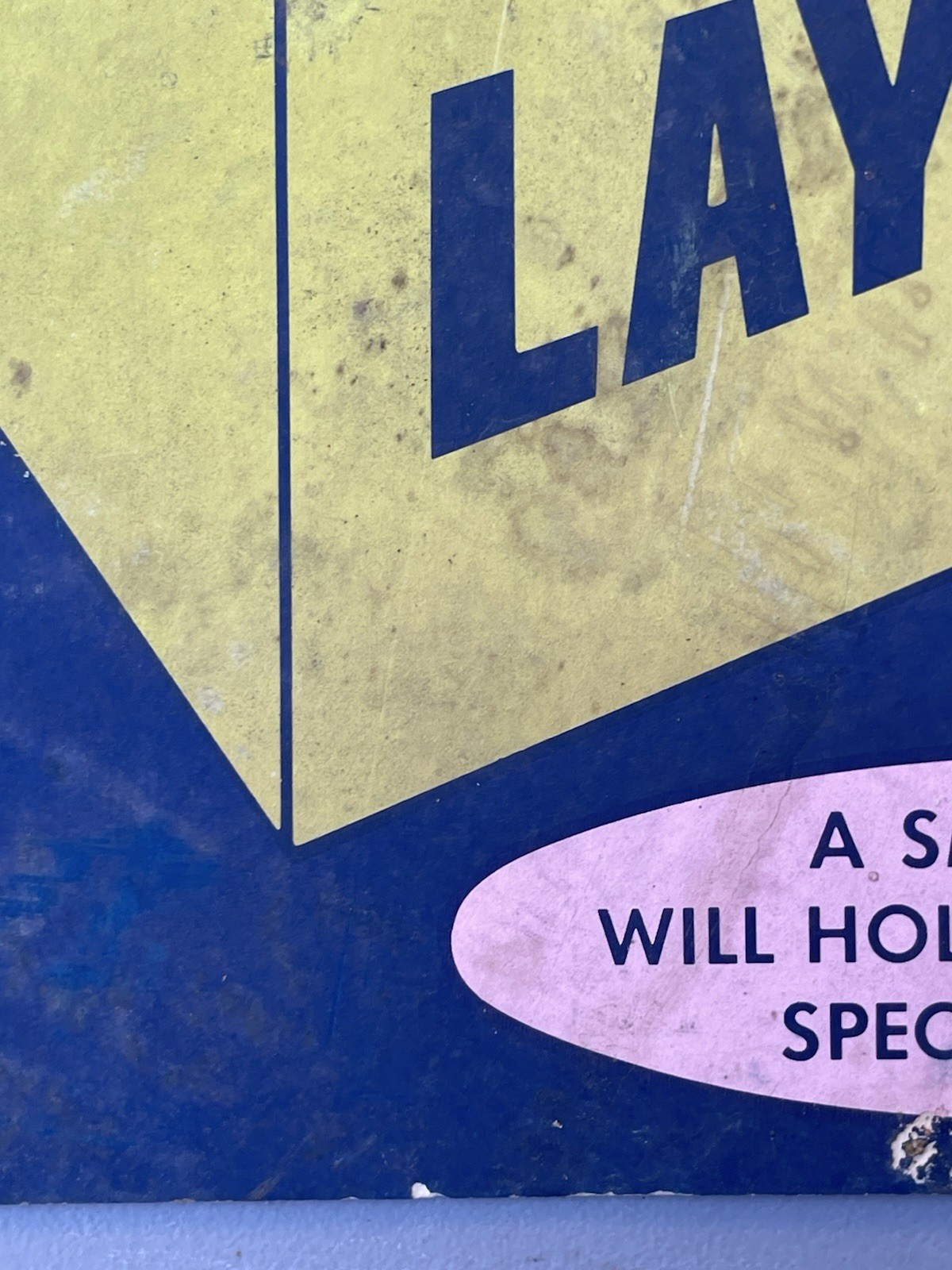 Vintage Lay-Away Doll sale Sign , Retail POS From About 1968 Poster Card Stock