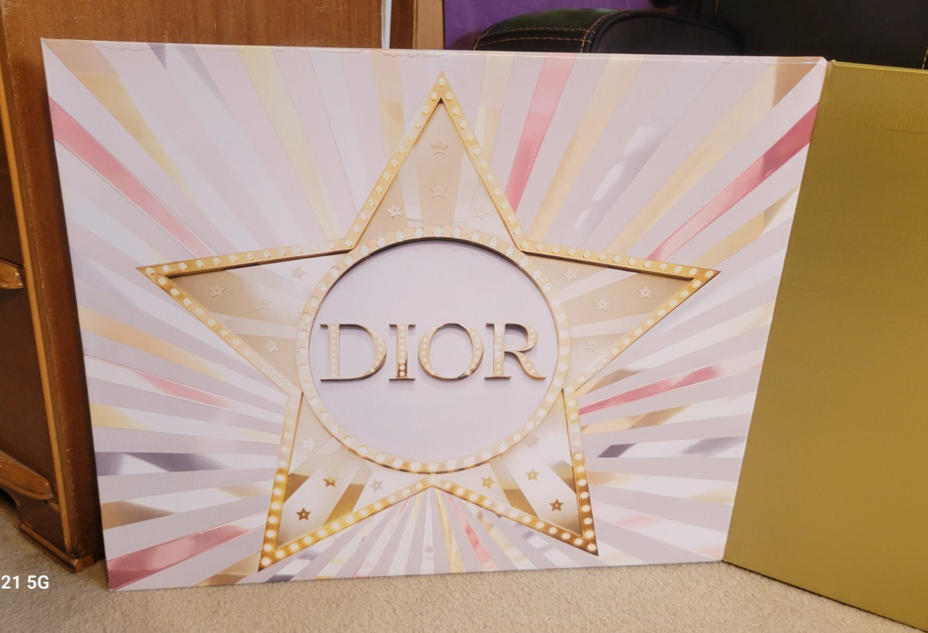 CHRISTIAN DIOR CD STAR CHRISTMAS FRAGRANCE 2025 🎄 POSTER STORE DISPLAY DAMAGED!