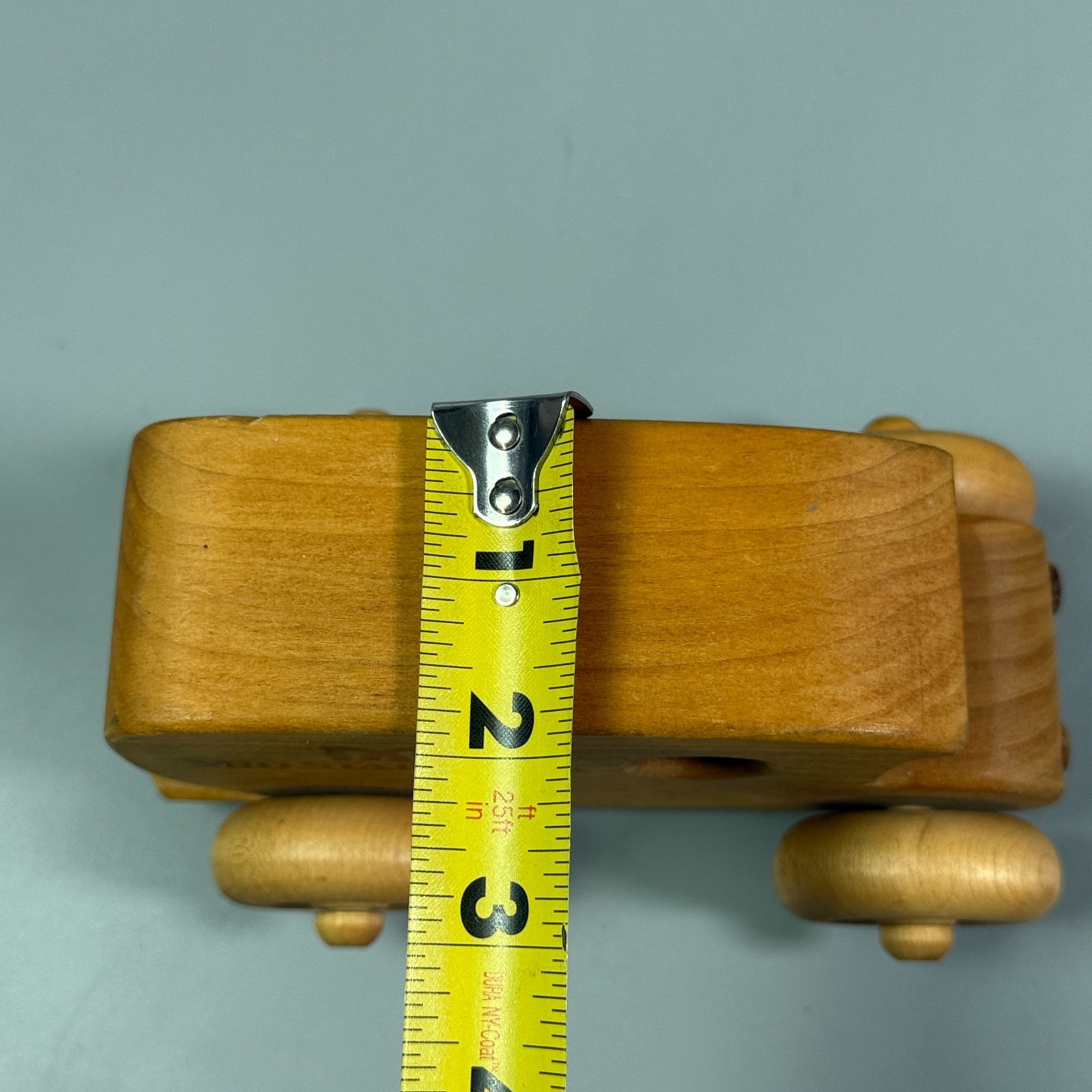 VTG Wooden Toy Armor Truck Bank Promo Mid-State Bank Handcrafted R.F. Schafer