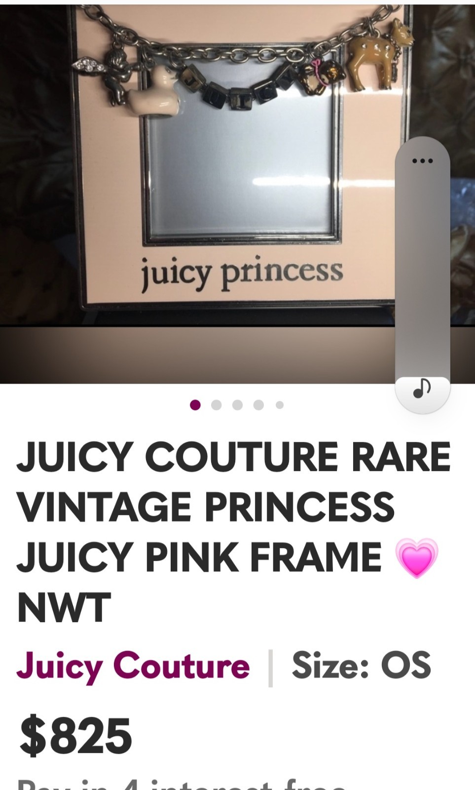 ULTRA RARE JUICY COUTURE LAS VEGAS WALL STORE DISPLAY ORIGINAL FRAME