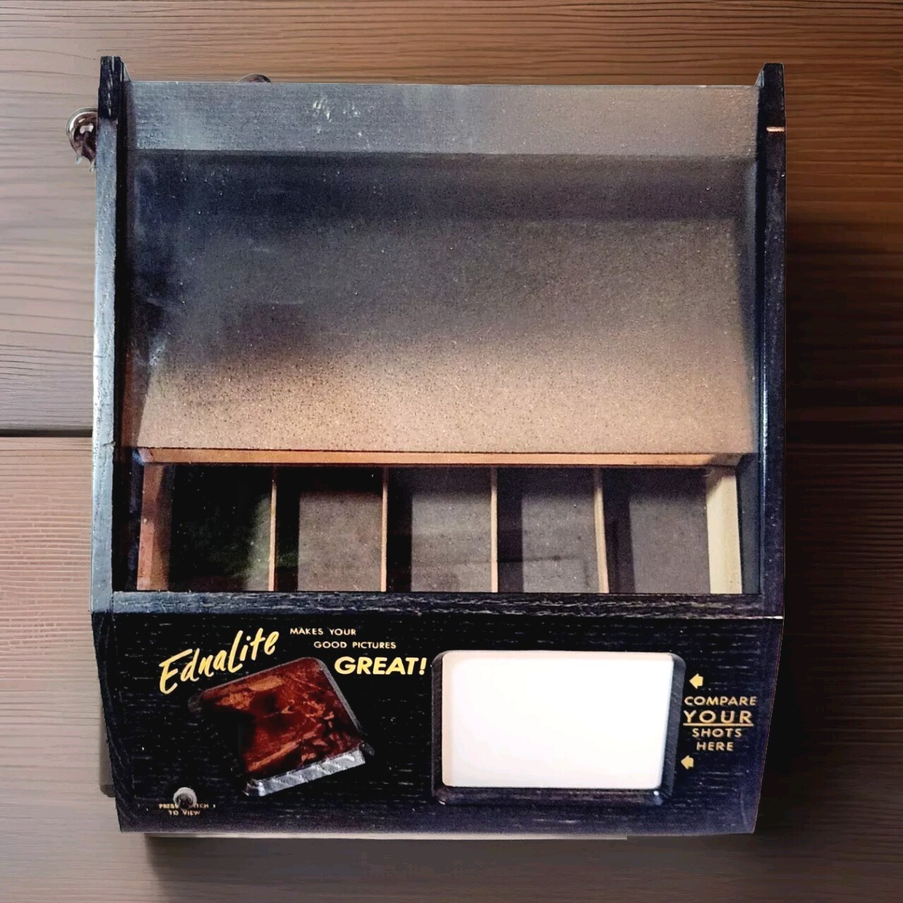 Vtg Ednalite Picture Store Lighted Counter Display Photography Wrigley Displays