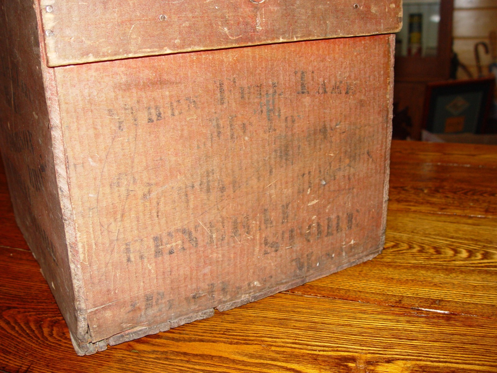 Elmdale MN Advertising Crate Gunderson Bros General Store – Primitive Display