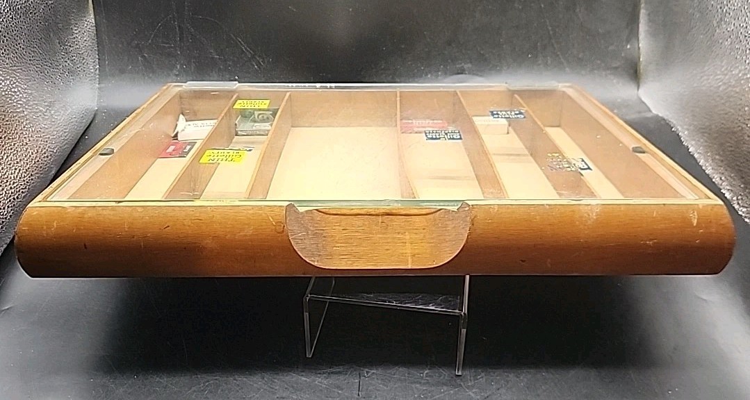 Vintage 1950s GILLETTE Razor & Blade Advertising Store Counter-top Display Case