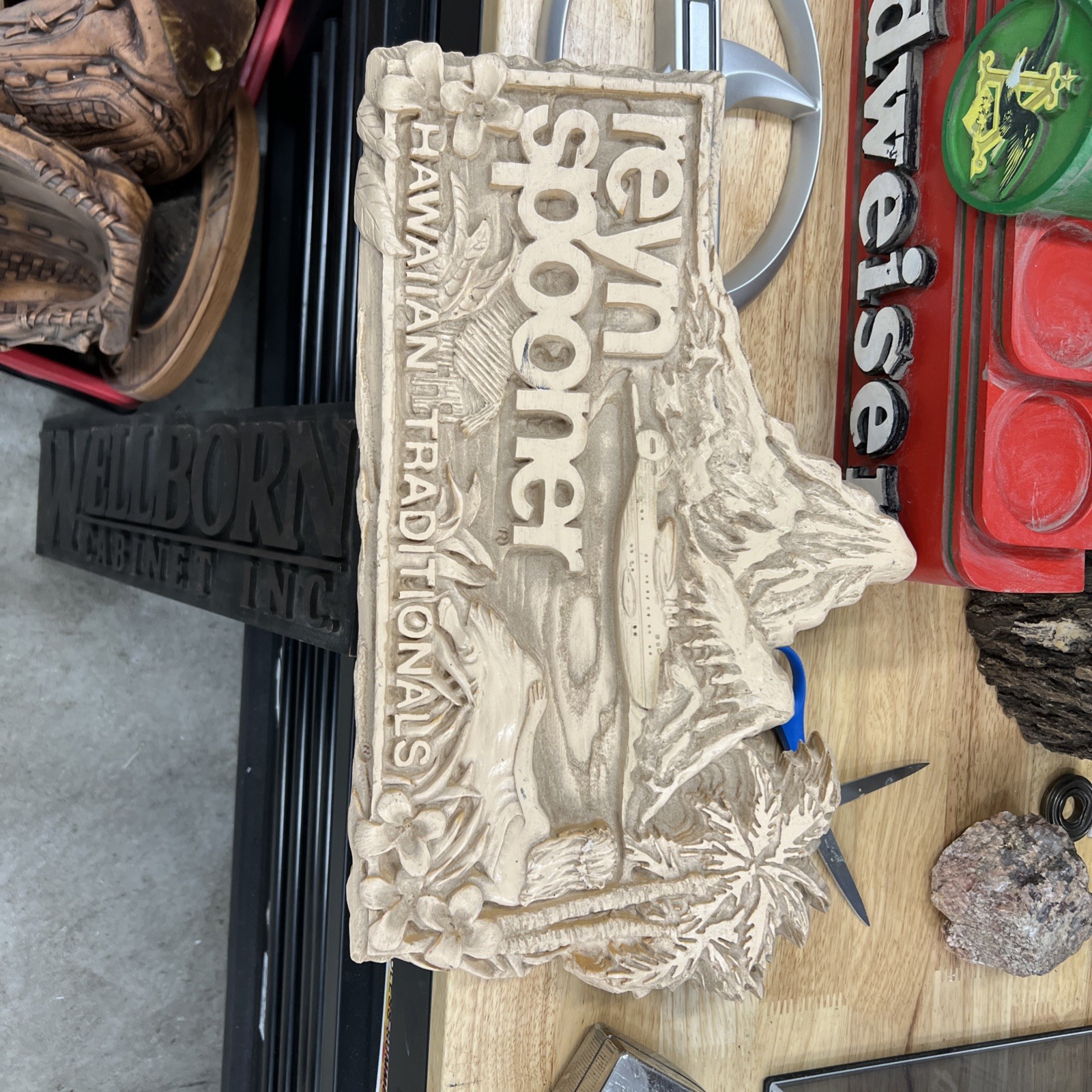 Reyn Spooner Store Display Sign. Rare.