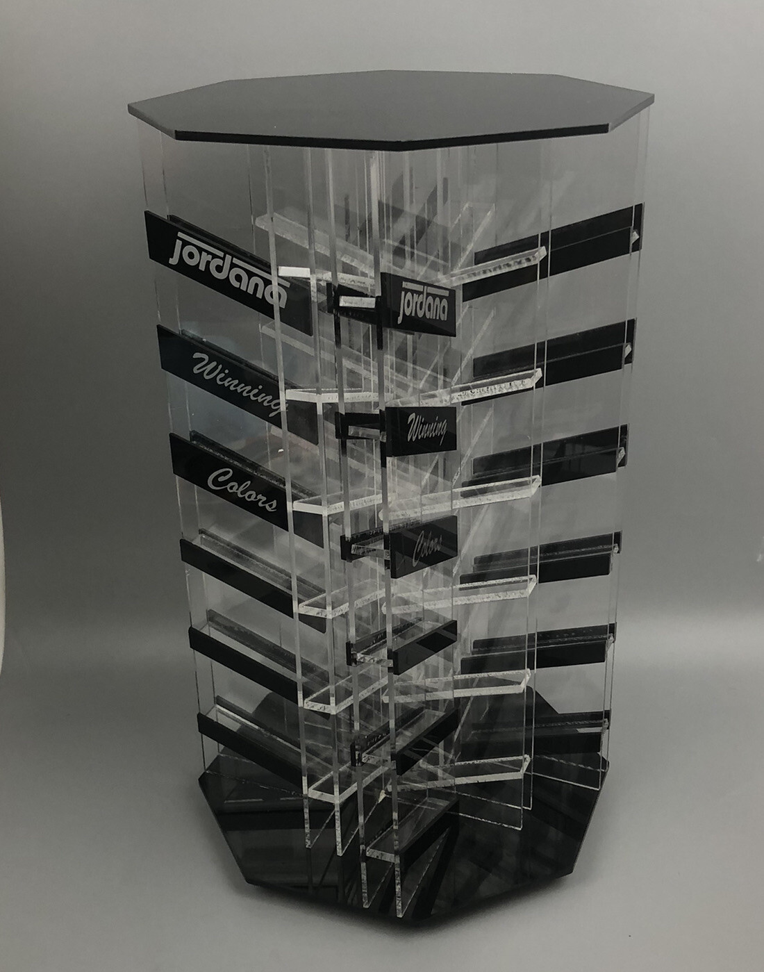 Jordana Cosmetics Acrylic Revolving Store Display Case Organizer