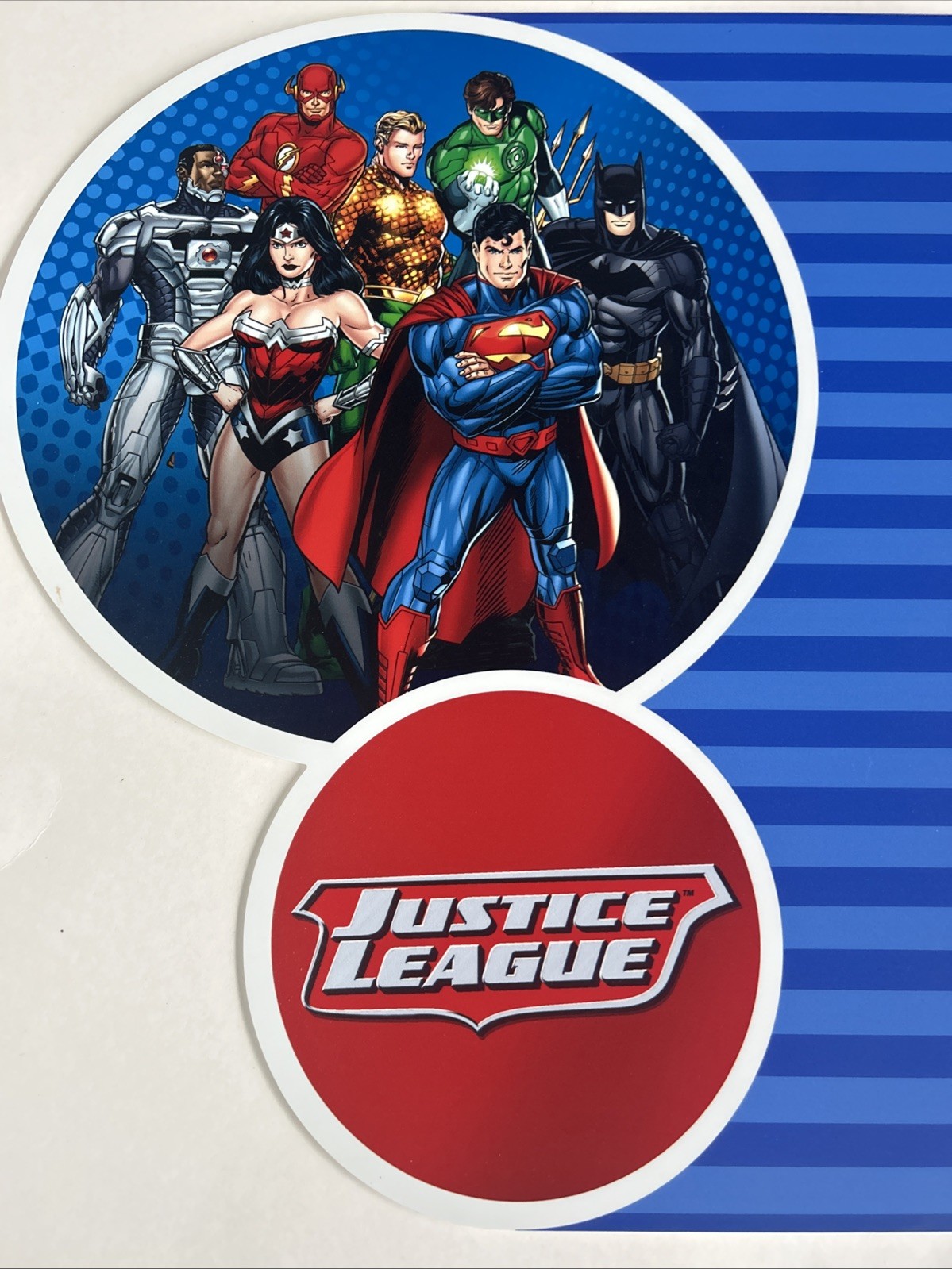 Party City In-Store Justice League Sign 23″ x 18.5″ x 2mm Display W Hanger DWBO