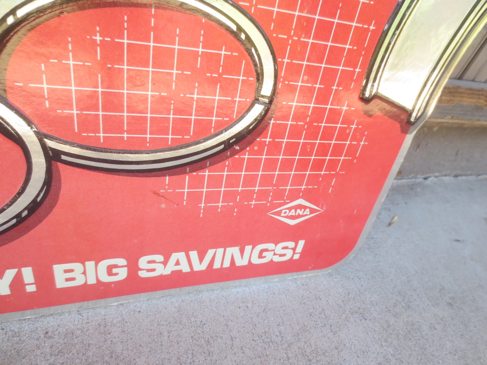 Perfect Circle Engine Kit Advertising Parts Shop Display Vintage Sign 26”x20”