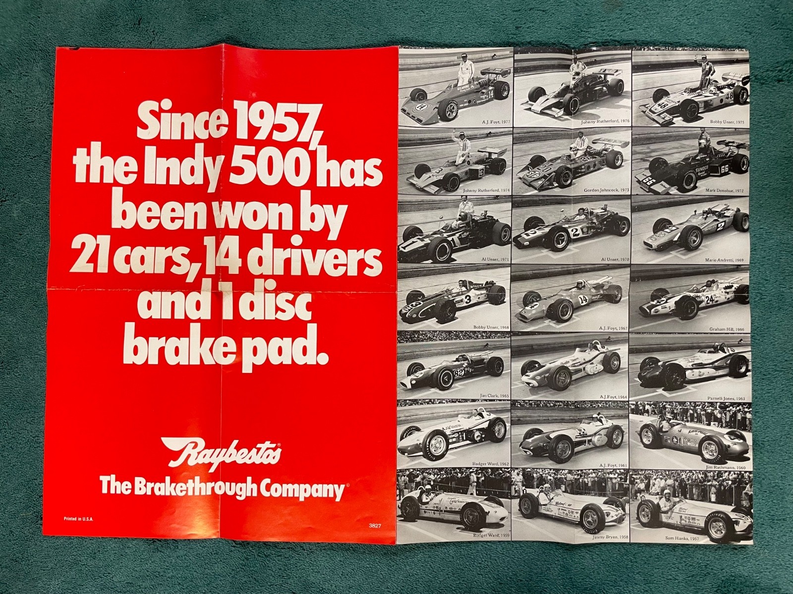 Vintage Raybestos Brake Pads Speed Shop Store Window Display, NOS, RARE