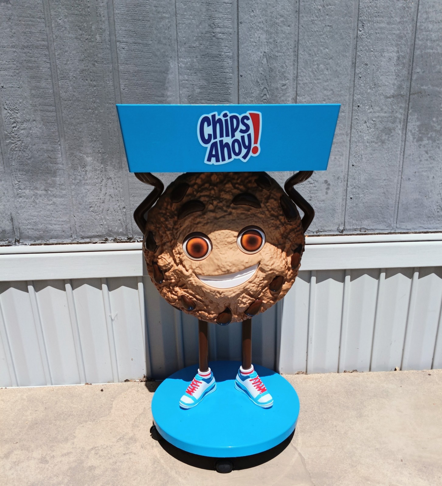 Chips Ahoy! Character Cookie Store Display w/Storage Tray Rolling Wheels