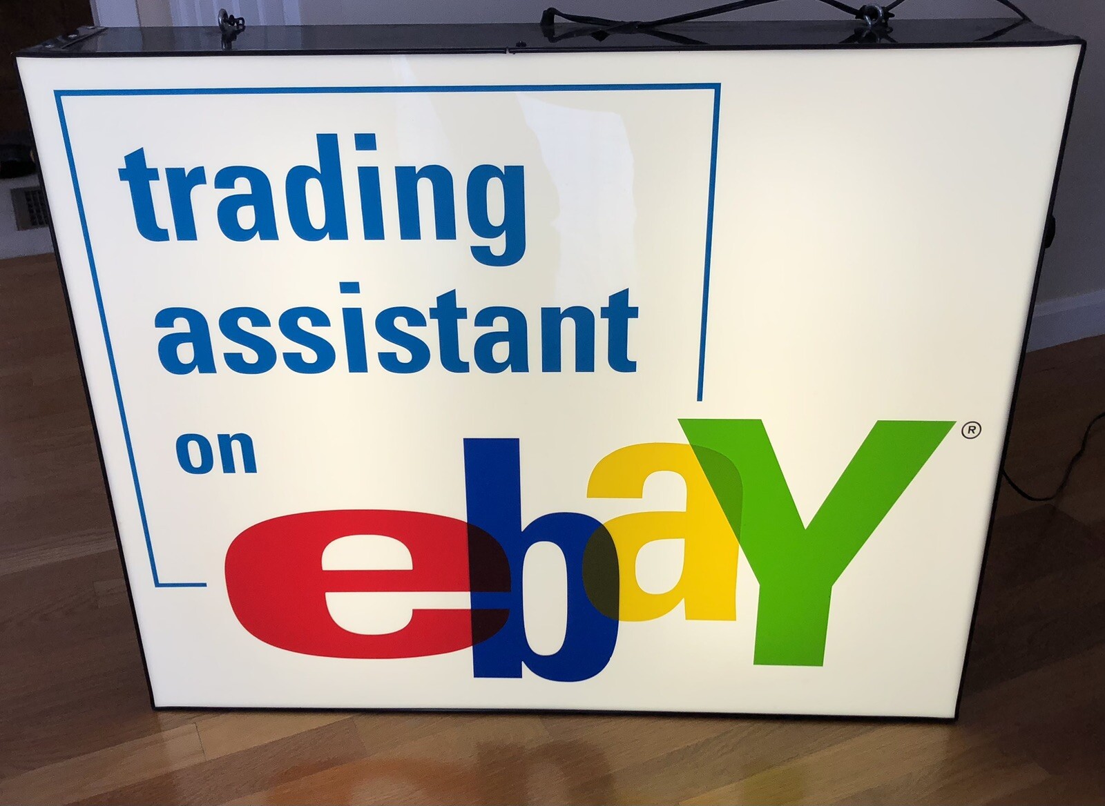 Rare eBay Trading Assistant Store 30″ x 24″ x 5-1/4″ Plexiglass Lighted Sign