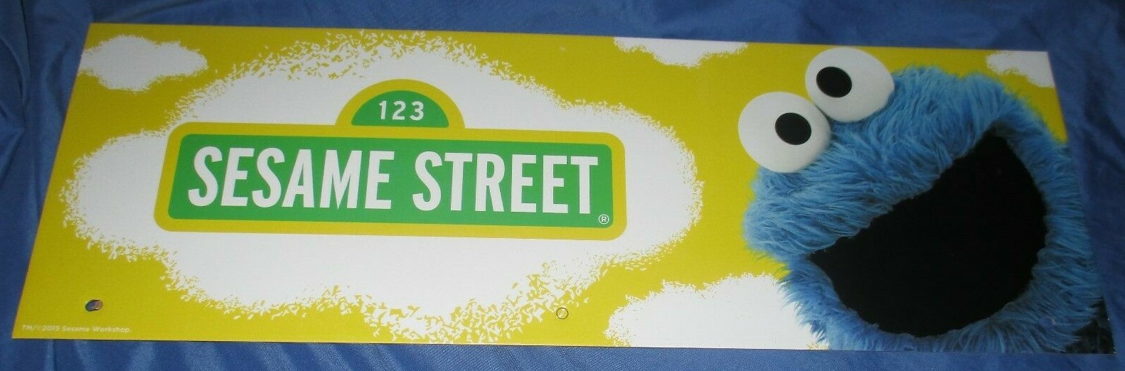 SPIRIT HALLOWEEN Store Exclusive Display Sign SESAME STREET Cookie Monster 2019