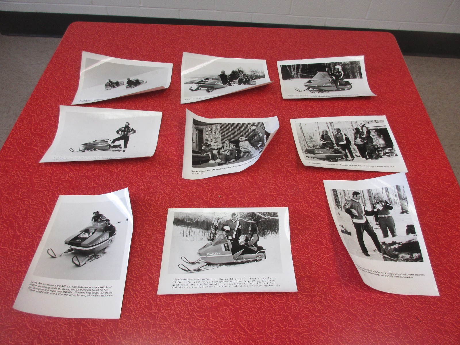 SNO-JET SNOWMOBILE EARLY PHOTOGRAPHS ADVERTISING MERCANTILE 1960’s-1970’s RARE