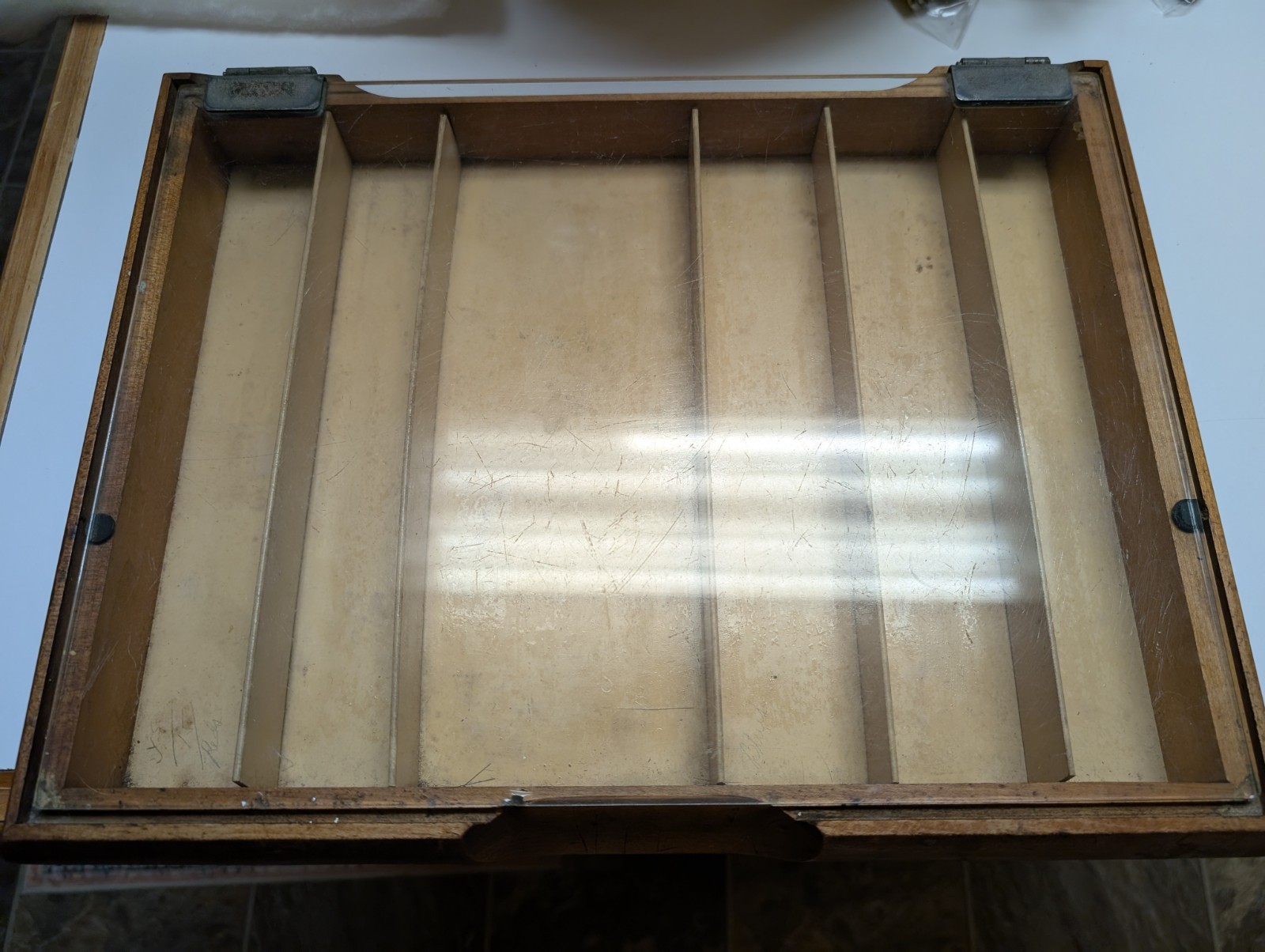 Vintage 1950s Gillette Razor Razors Advertising Store Counter Top Display Case