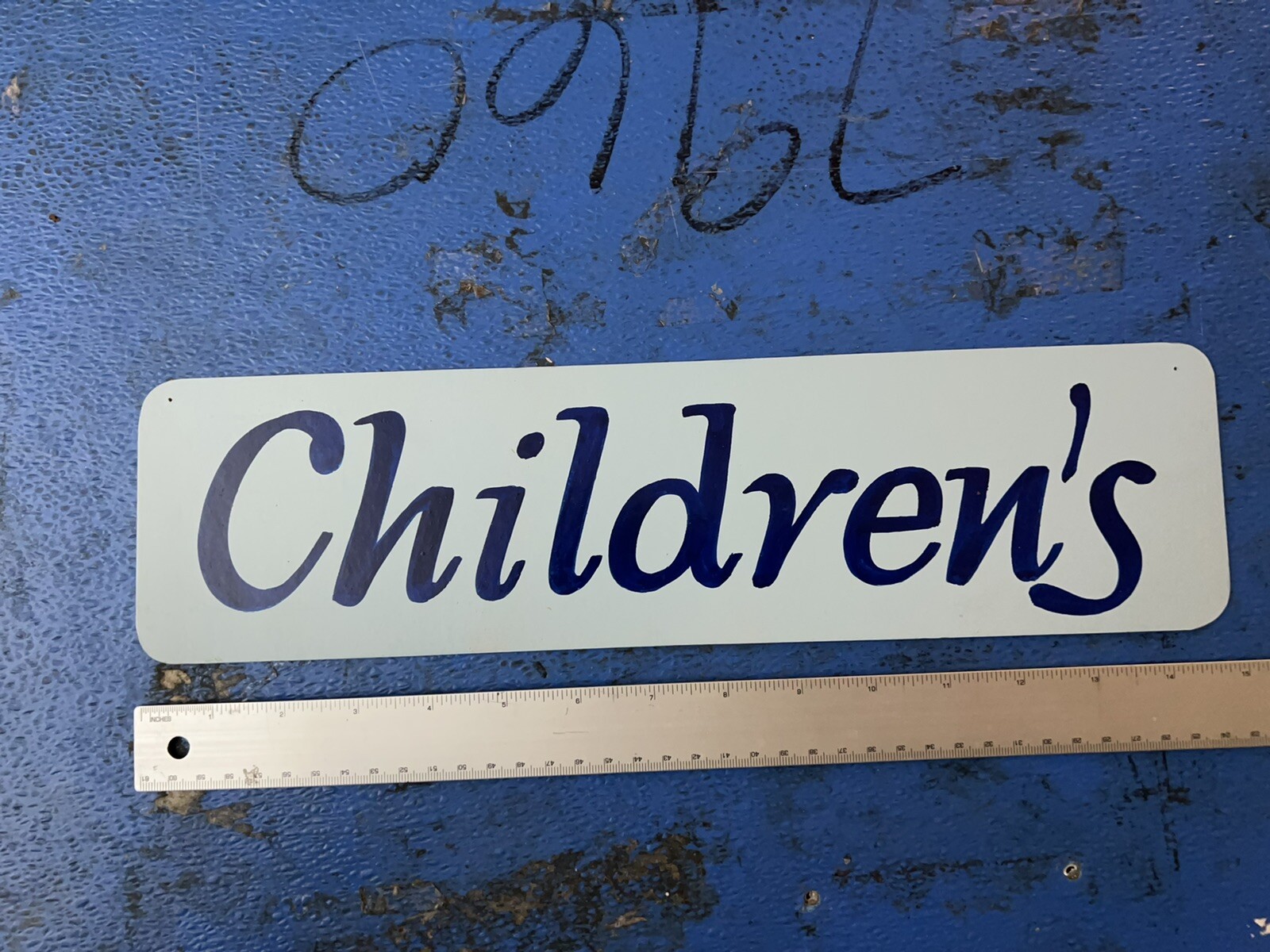 Thick Cardboard “Childern’s” 15×4 inch store sign