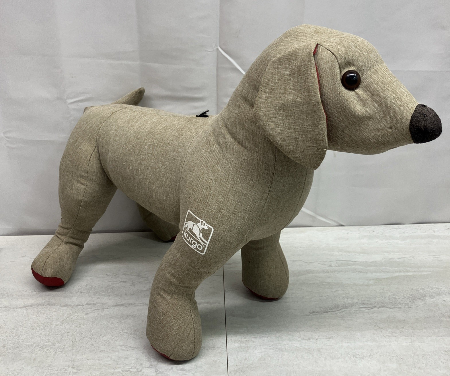 KURGO Dog Gear Model Store Display Mannequin Tan Red Feet Pads Preowned