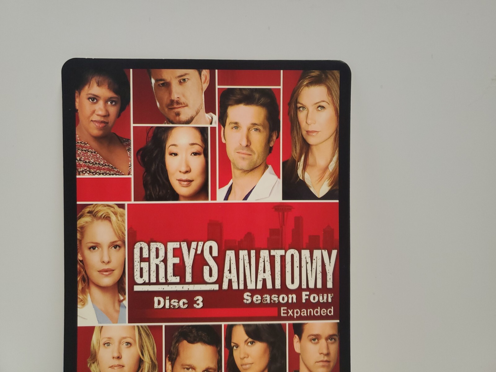 Grey’s Anatomy Season 4 Disc 3 BLOCKBUSTER DVD BACKER CARD ONLY 5.5″X8″