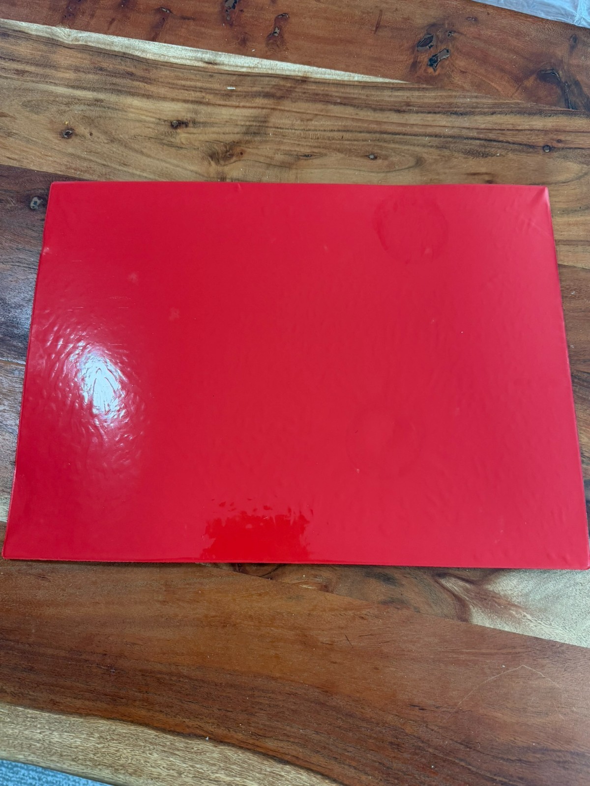 Vintage Soligor Camera Dealer Advertising Counter Mat Red Velvet 11×14 Display