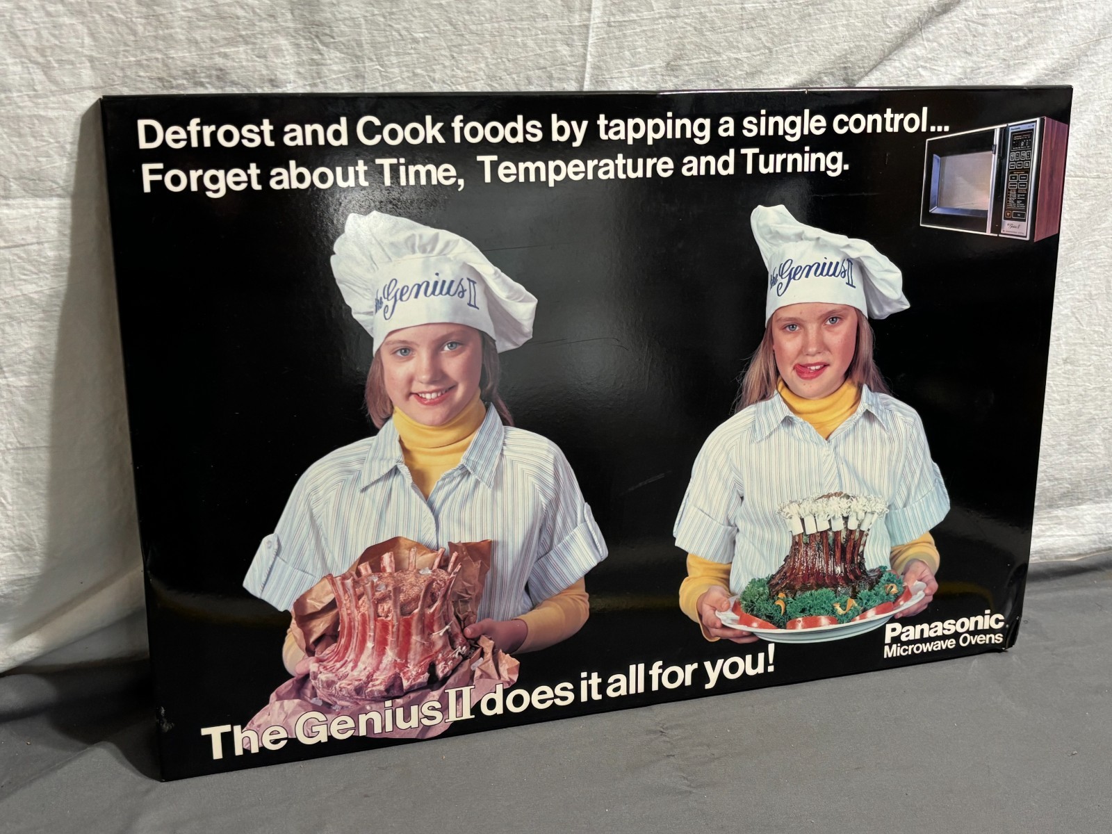 1970s PANASONIC GENIUS II Microwave STORE DISPLAY Advertising SHINING GRADY GIRL