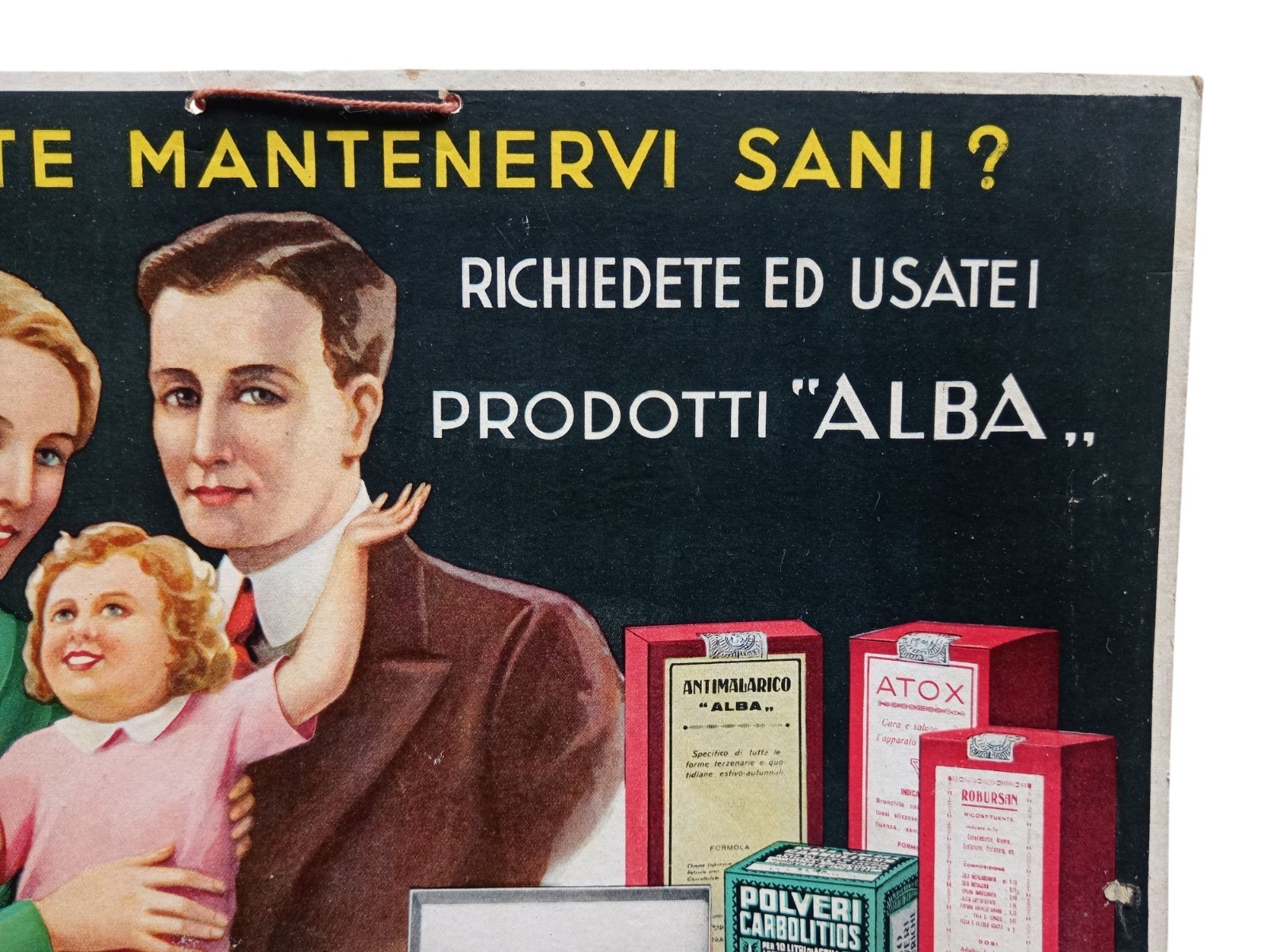 *HH* sign advertising sign Alba San Severo advertising plate 1936