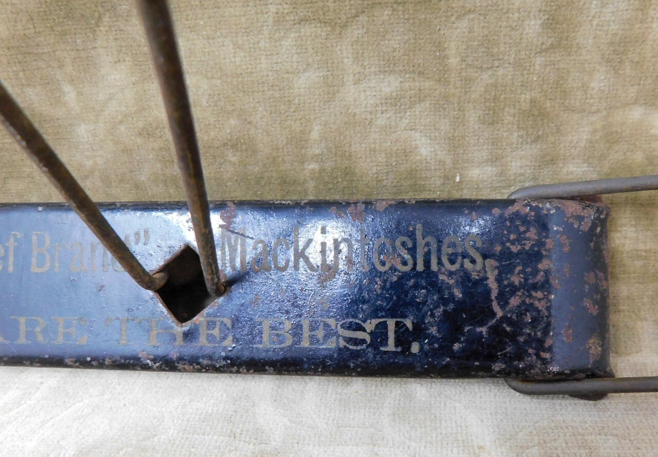 Antique “Chief Brand” MacKintoshes Advertising General Store Display Wall Rack