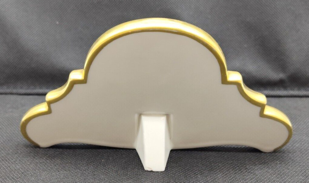 Lindner Kueps Bavaria Porcelain Dealer Display Sign Gold 6″ x 3.5″ Vintage