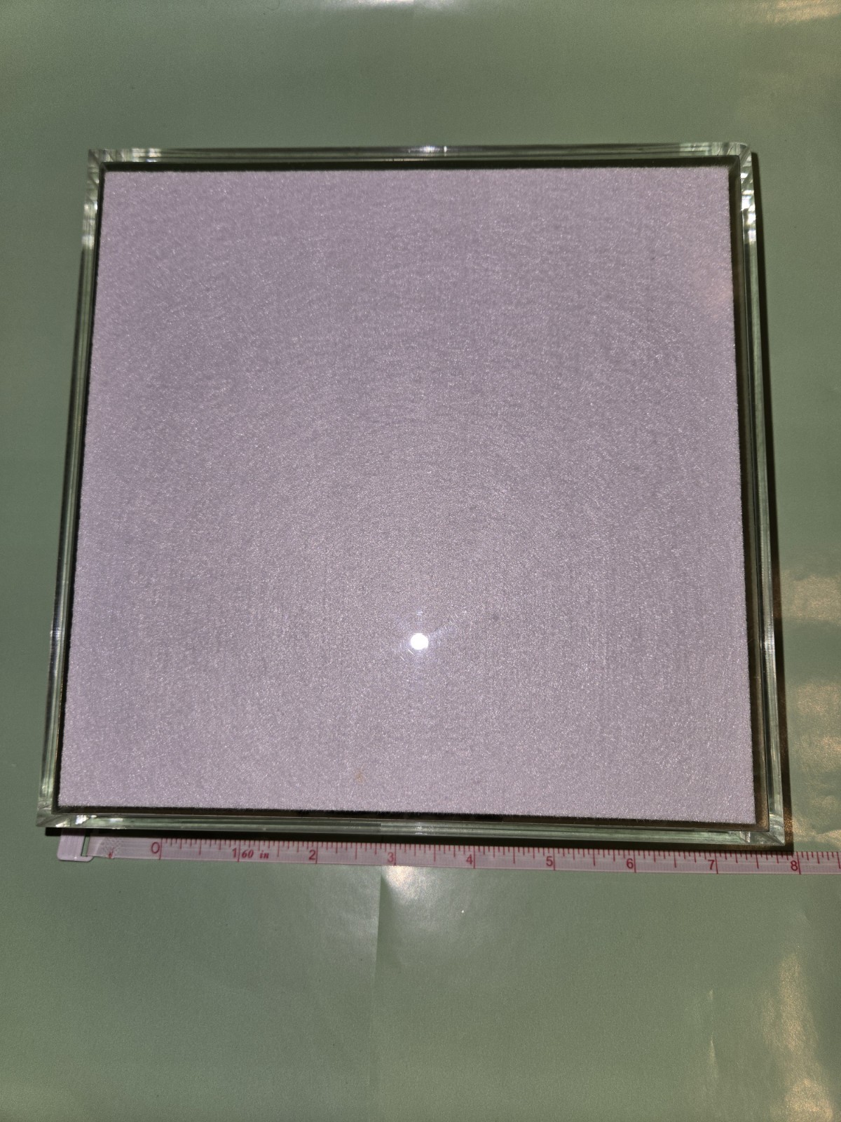 RARE AUTHENTIC LOEWE FASHION CLEAR CUBE LUCITE RAINBOW STORE ADVERTISING DISPLAY