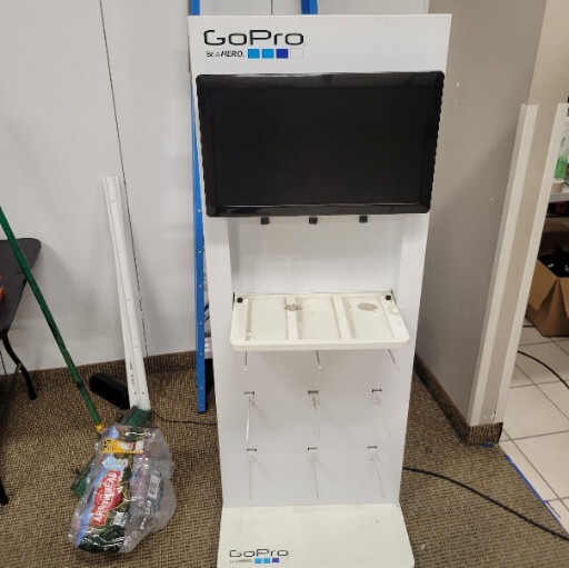 GoPro Be A HERO Display Kiosk For Store Sales Display