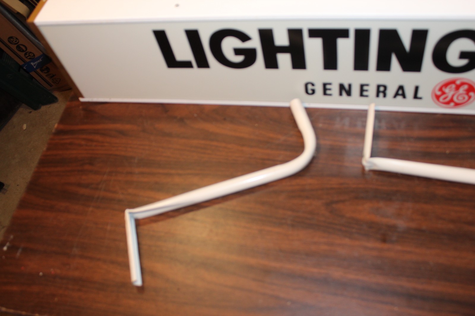 Vintage NOS 4 Ft. GE Lighting Center Sign General Electric Store Unlighted