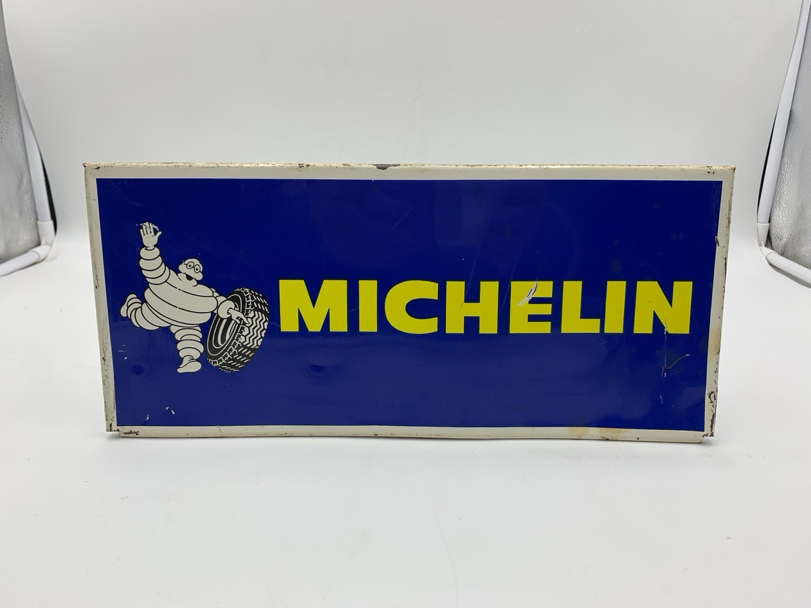 Michelin sign 60’s advertising plate tires 35×15.5×0.5 cm Chagnom