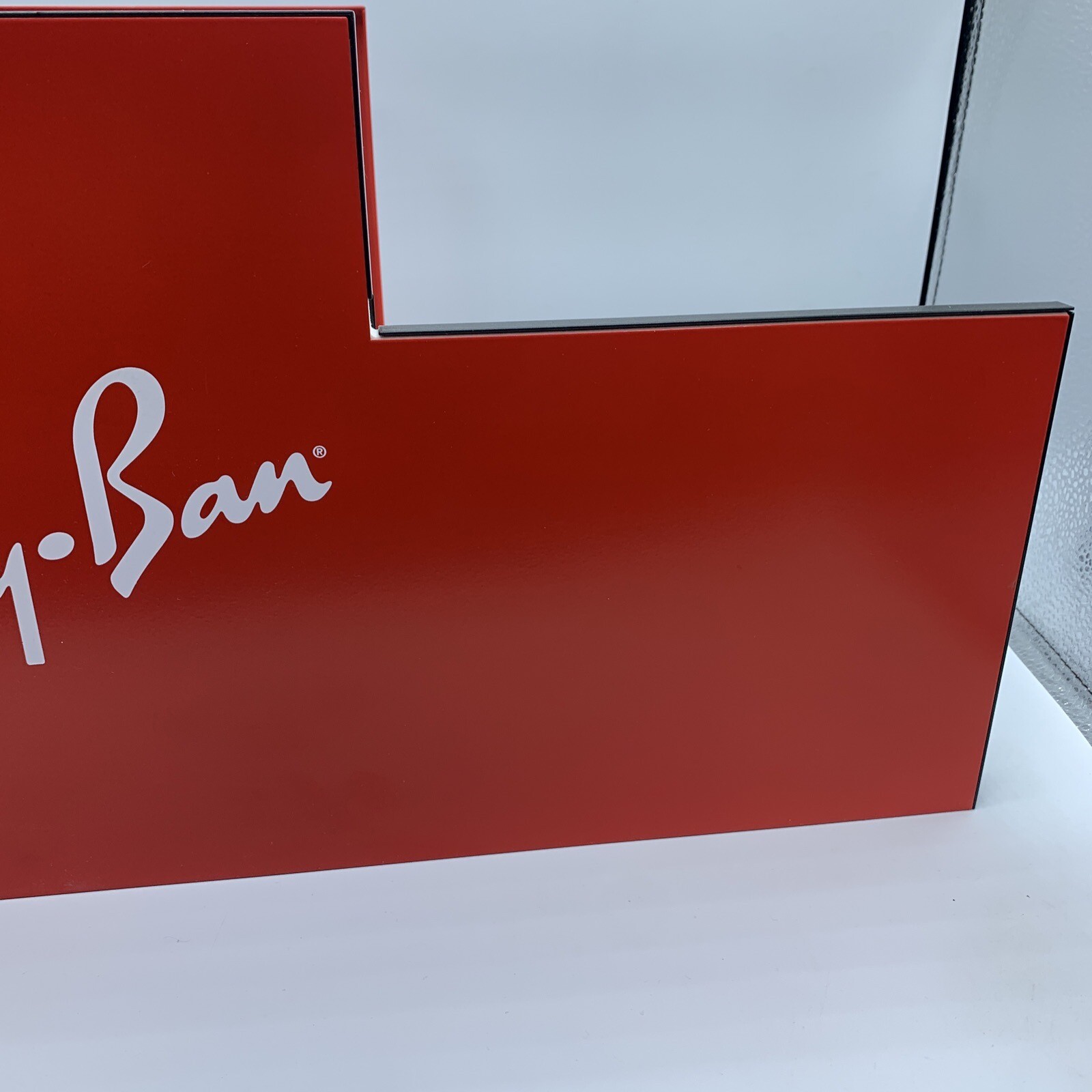 Ray-Ban Advertising Promo Retail Counter Display Stand Shelf Sign Made in Italy