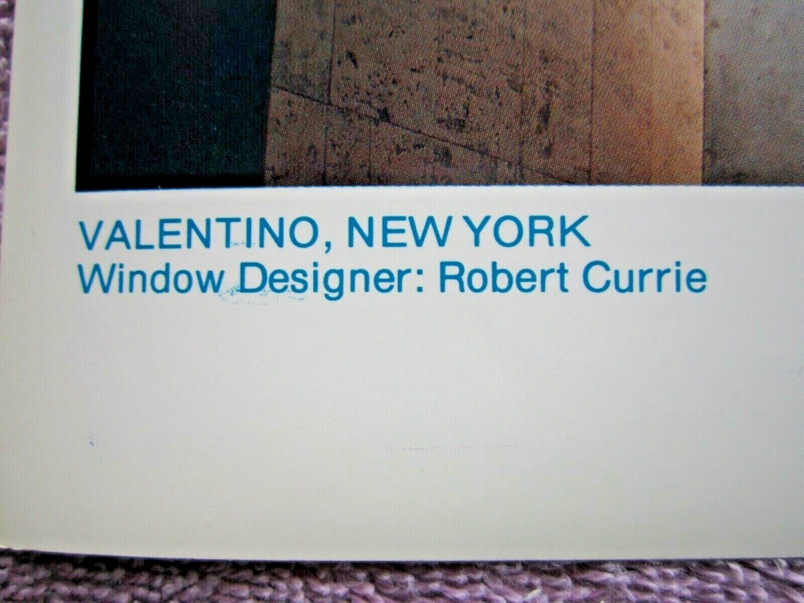 1981 VALENTINO NY STORE WINDOW DISPLAY WHITE LADIES PHOTOGRAPH PRINT #356