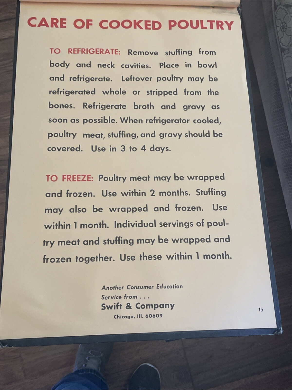 Mid-Century Swift’s Premium Grocery Store Lg Advertising Poster Display ca. 1950