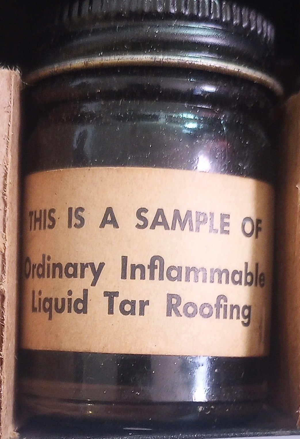 1930’s-50’s Goodyear Roofing Salesman Sample Kit Complete & Unopened Jars…