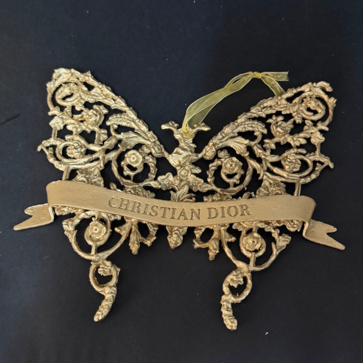 Rare Dior Baroque Style Hanging Butterfly Window Display / Art Decoration 1 pc.