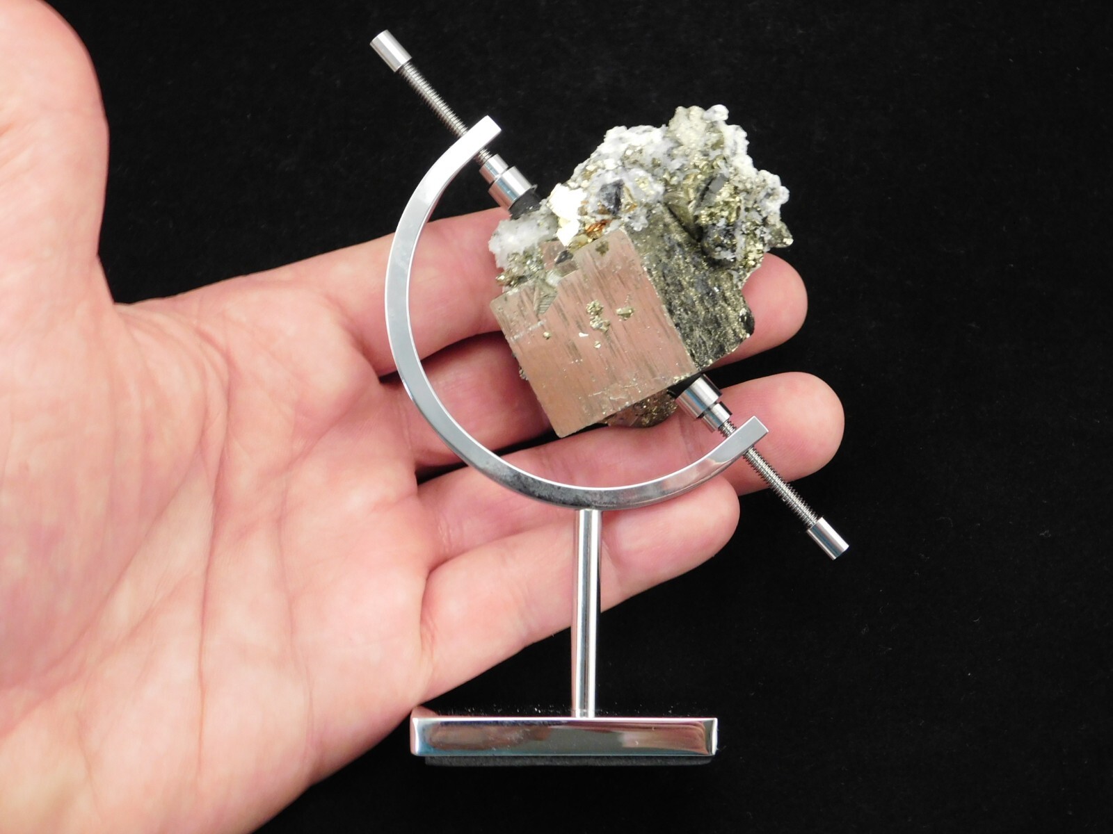 CALIPER Display Stand SMALL Sized Chrome Adjustable