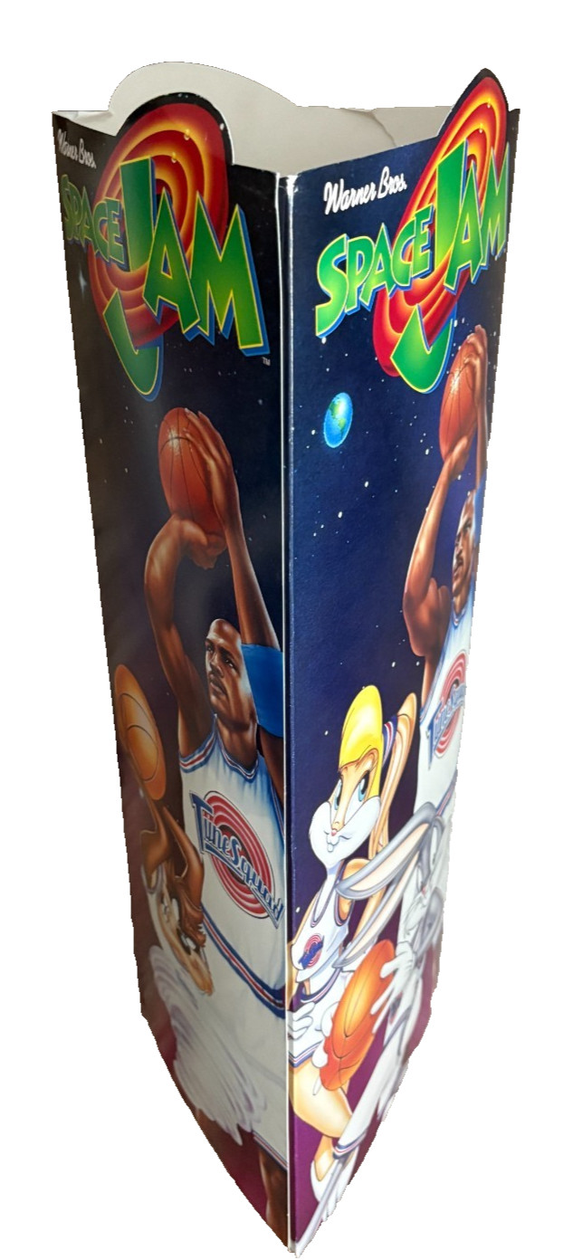 1996 Warner Bros. Space Jam Michael Jordan Standing Movie Display Sign 9x9x24″