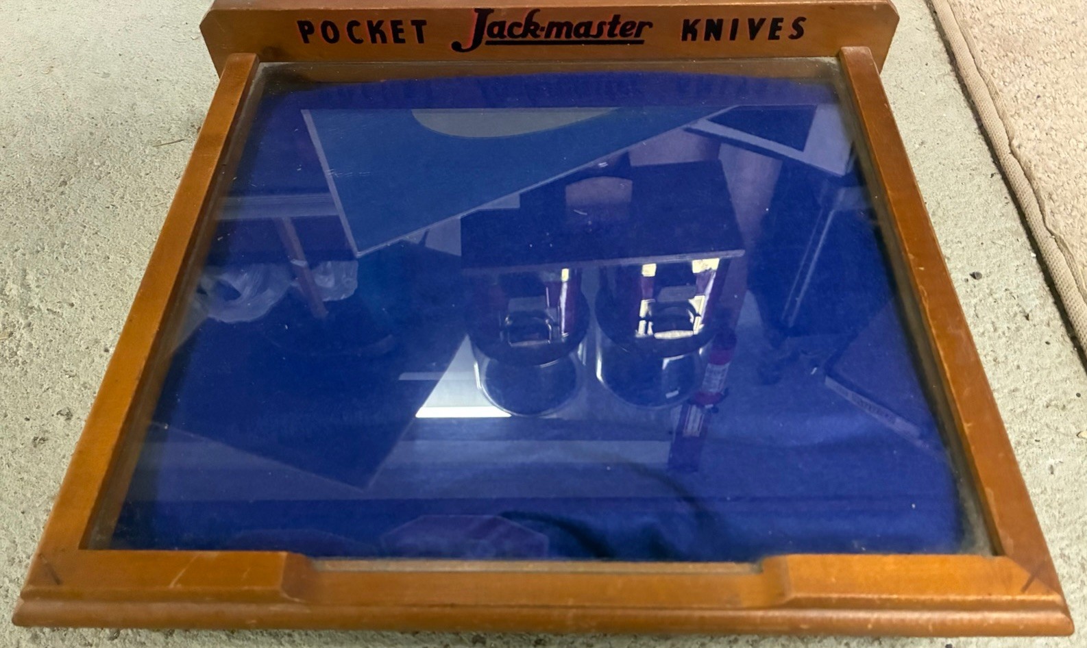 Vintage Jackmaster Pocket Knife Store Display advertising sign general store gas