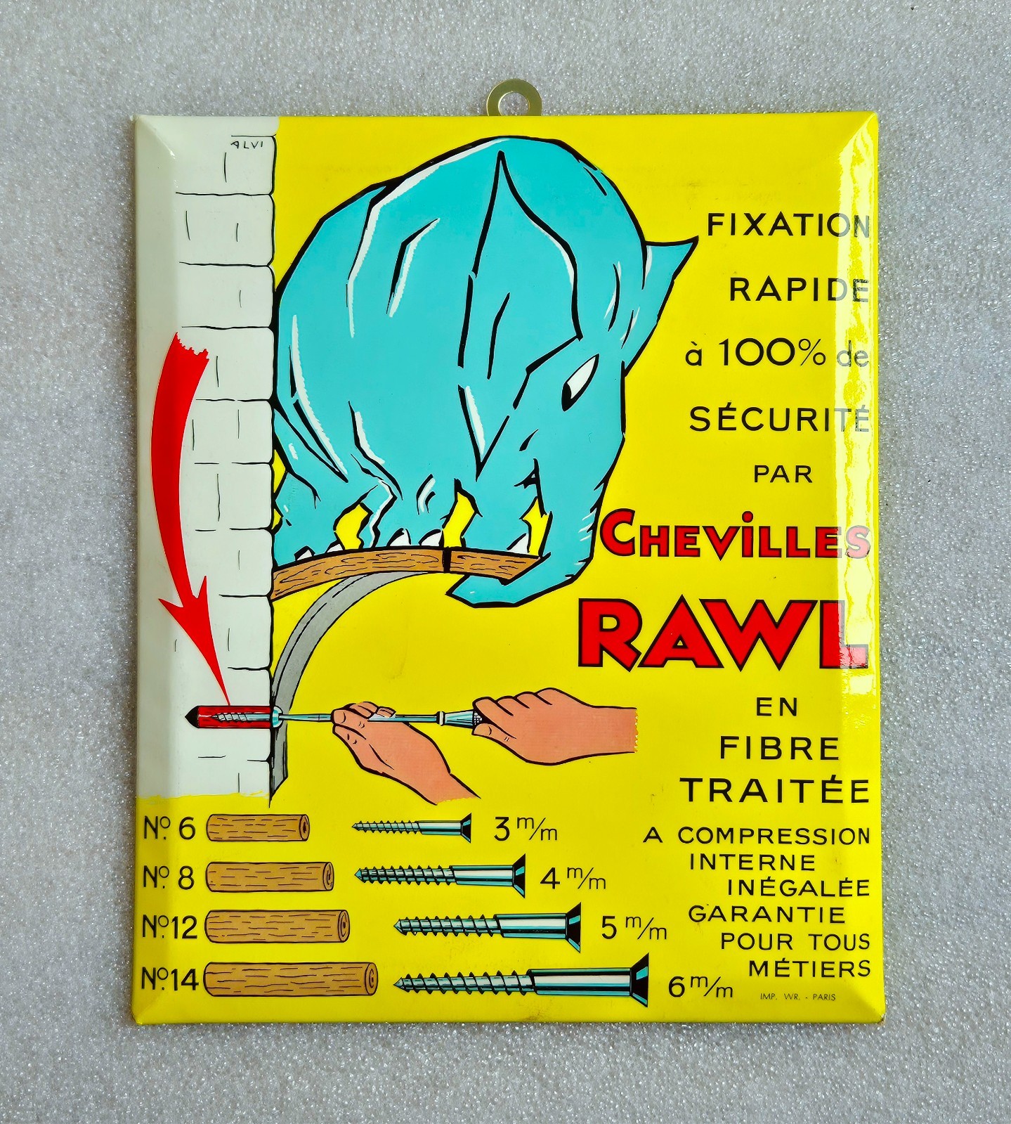 RARE Ice RAWL Anchors with Elephant after ALVI – 19.5×16.5cm