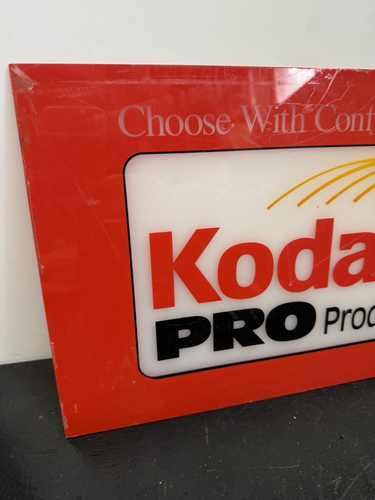 Vintage Kodak Pro Camera Promotional Sign 27×11