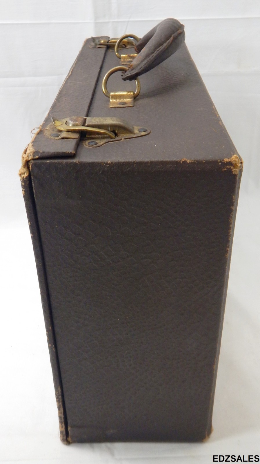 Vintage Salesman Sample Display Case W.D. Smith Wool Clothes Fabric Advertising