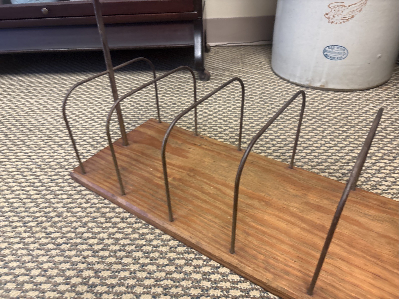 Antique General Store Counter Clothing Display Wovenright Hosiery Cleveland Ohio