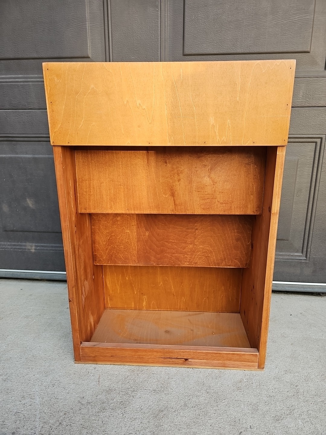 Wood Store Display Rack 4-Tier Shelf 11.5x17x24.75″