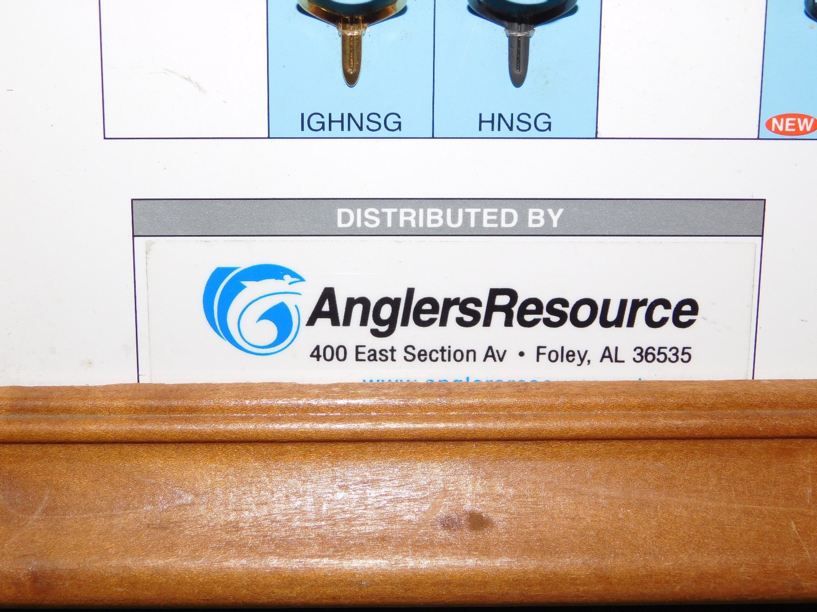2003 ANGLERS RESOURCE FUJI FISHING ROD TIP FRAMED MODEL GD 1 STORE SALES DISPLAY
