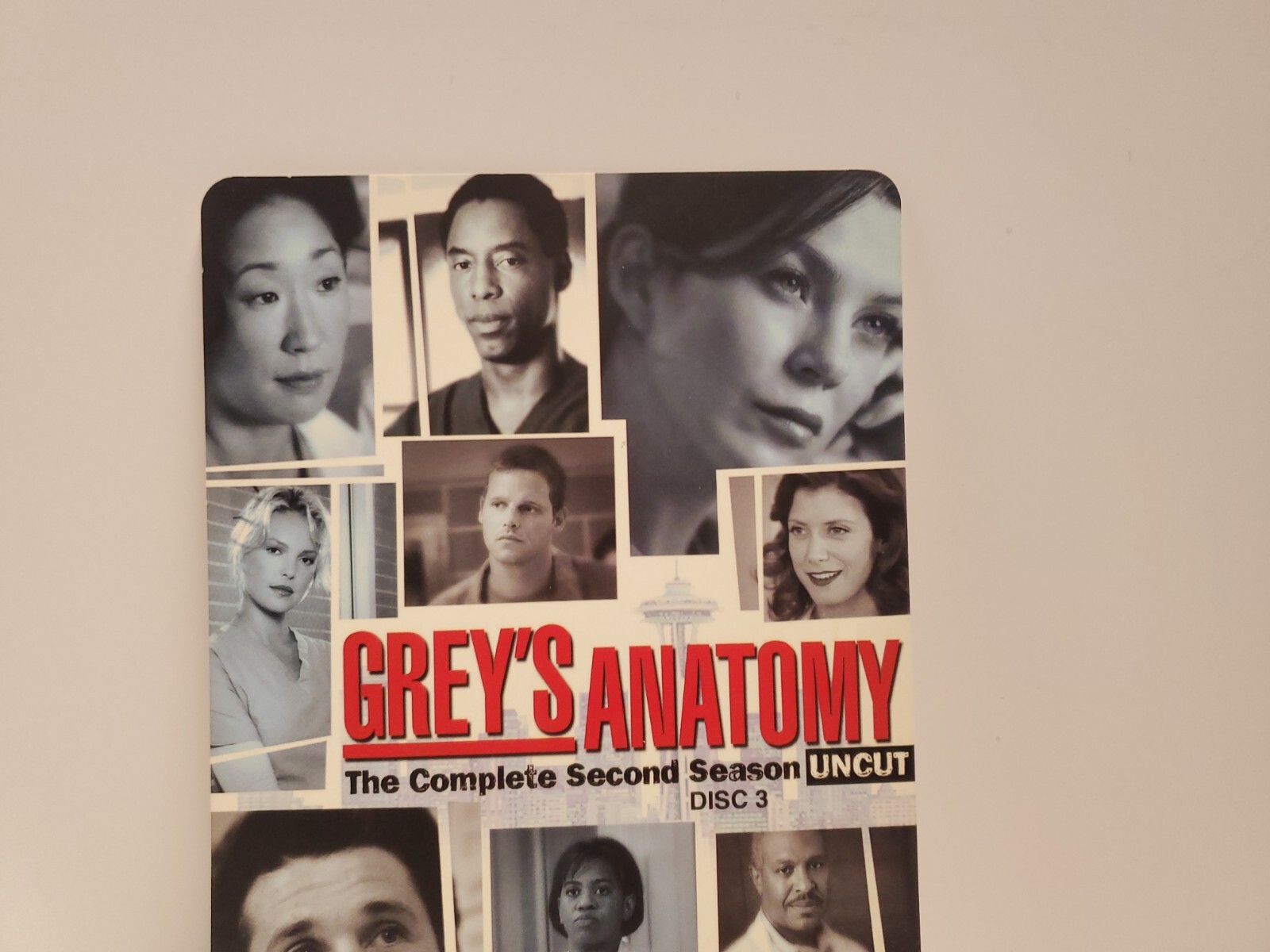 Grey’s Anatomy Season 2 Disc 3 BLOCKBUSTER DVD BACKER CARD ONLY 5.5″X8″