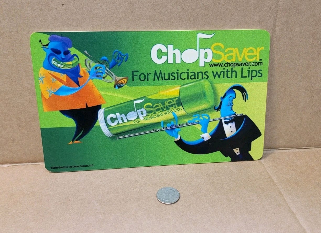 Chopsaver Promotional Advertising Retail Card Poster Sign 10″ × 6″ Sign#2