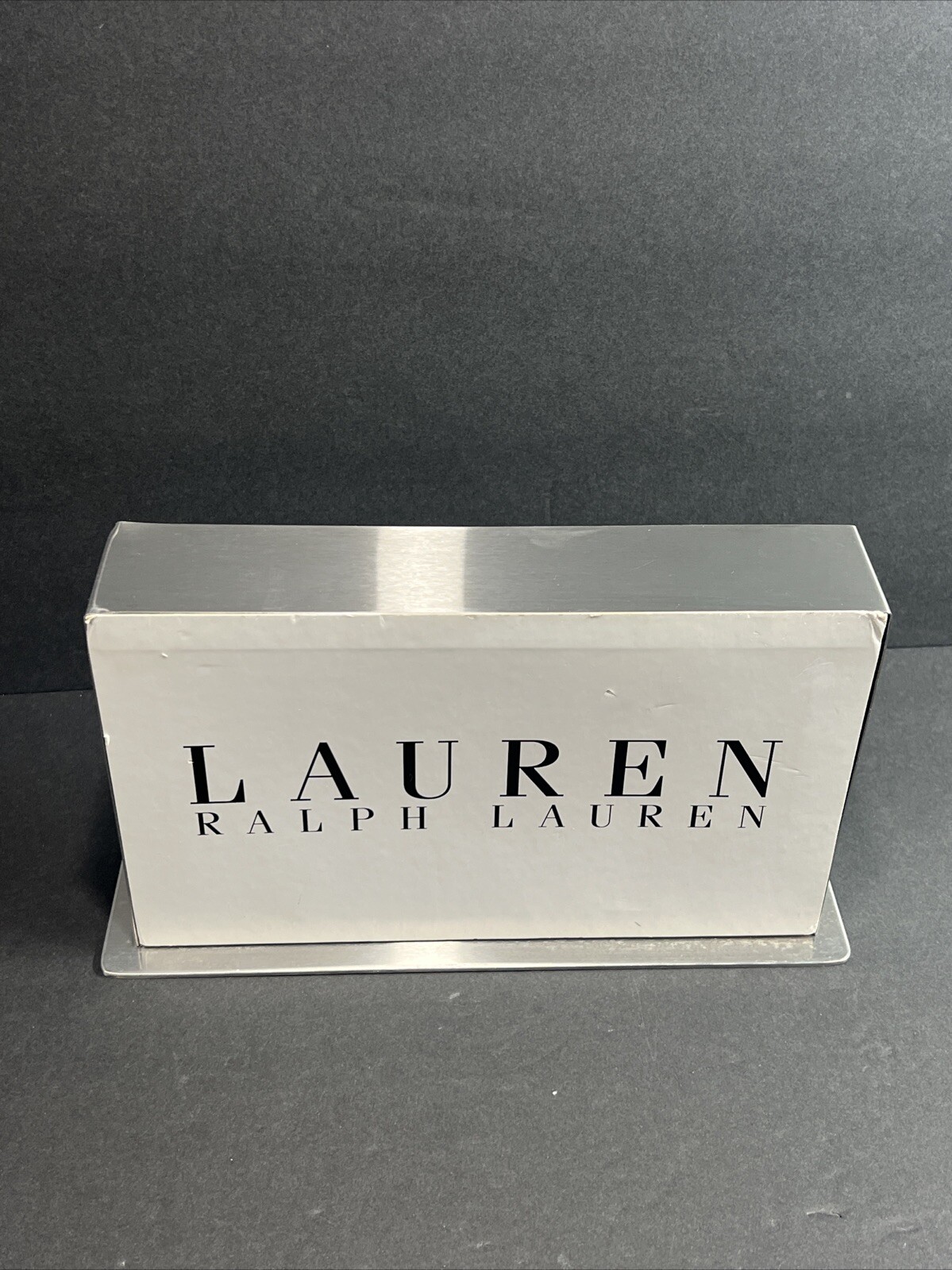 LAUREN RALPH LAUREN – RETAIL ADVERTISING DISPLAY SIGN TABLE TOP SIGN