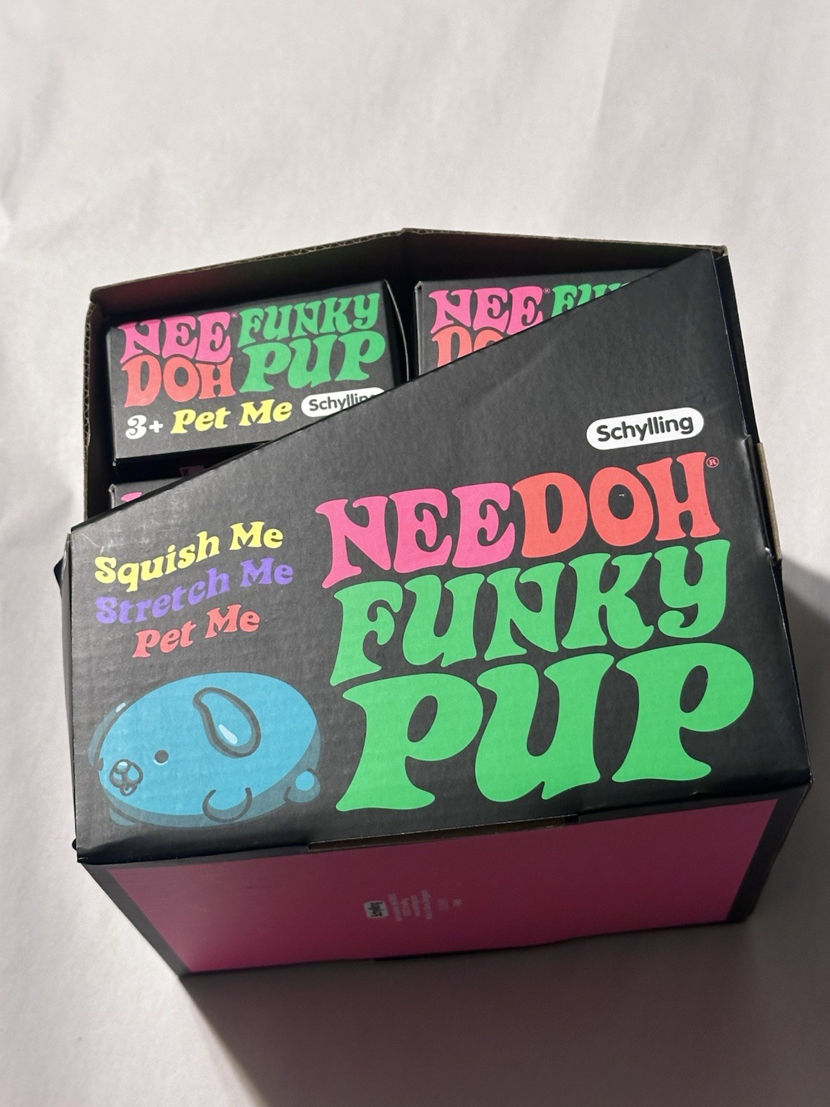 Schylling NeeDoh Funky Pup Full Case Of 12 With Display Box Authentic